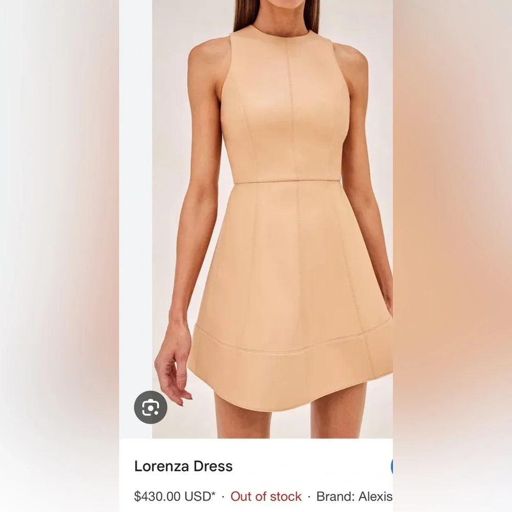 New Alexis Lorenza Tan Mini Dress - Picture 2 of 8